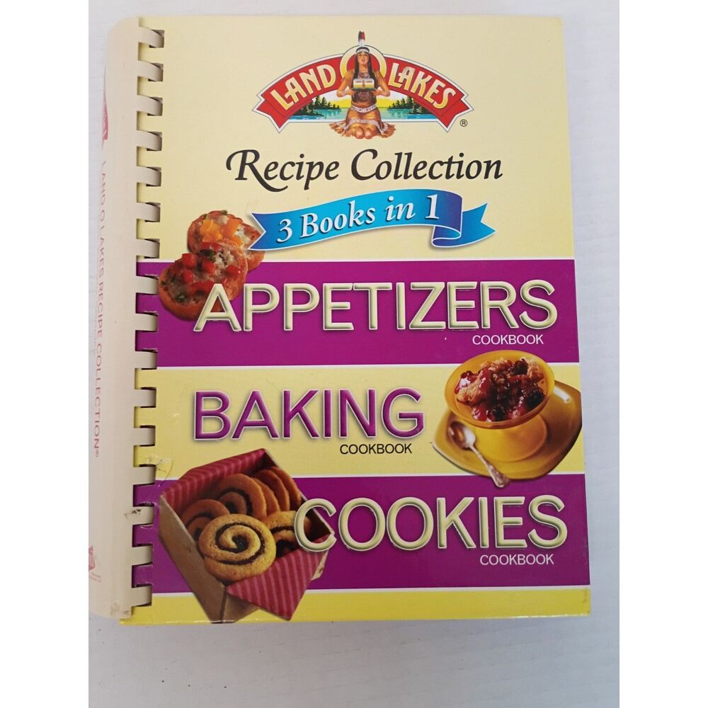 Vintage Land O Lakes Recipe Collection 3 Books in 1 Appetizers Baking Cookies
